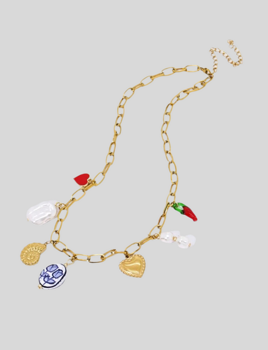 Eunice charm necklace