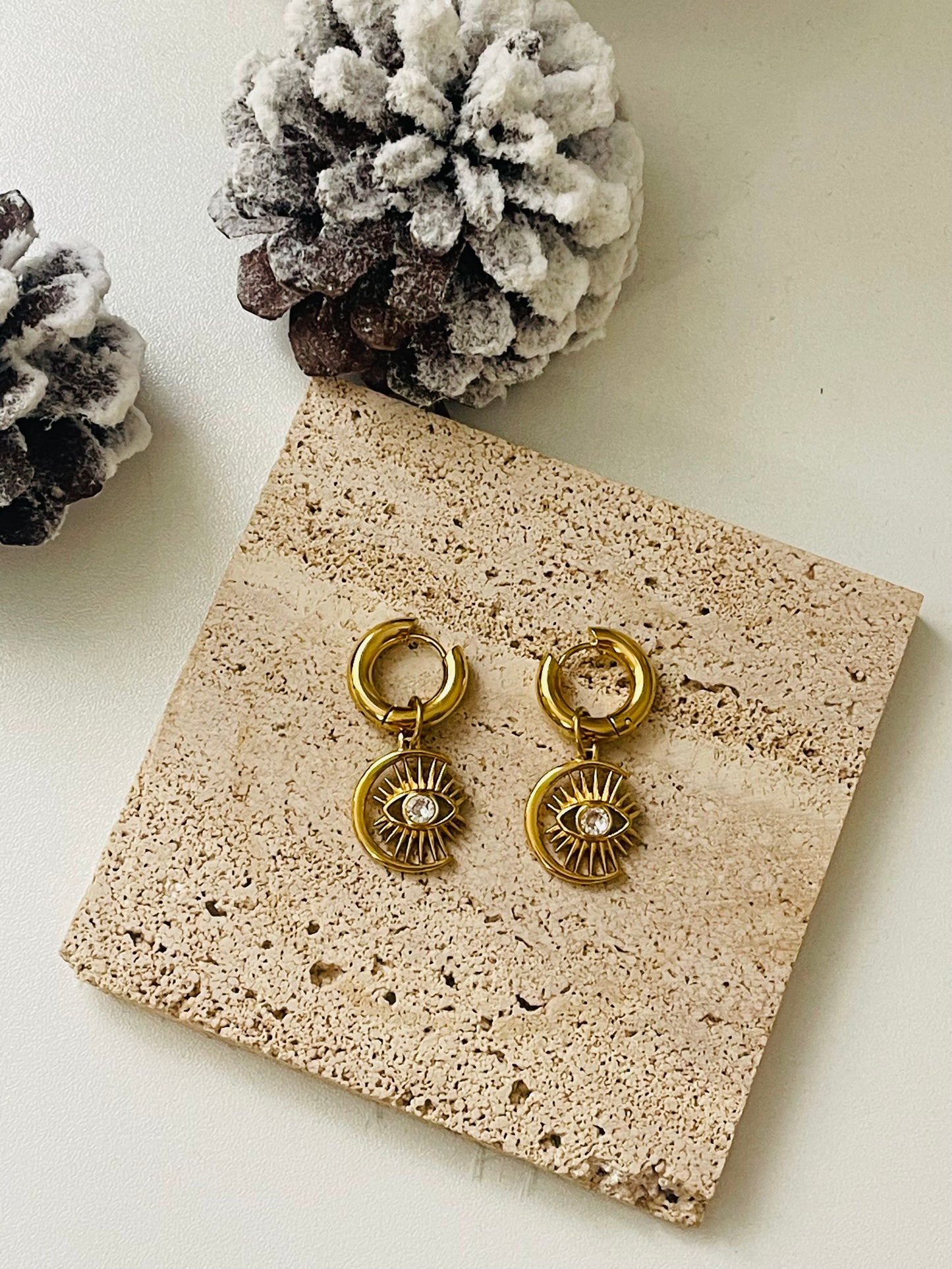 Evil eye Earrings & Necklace