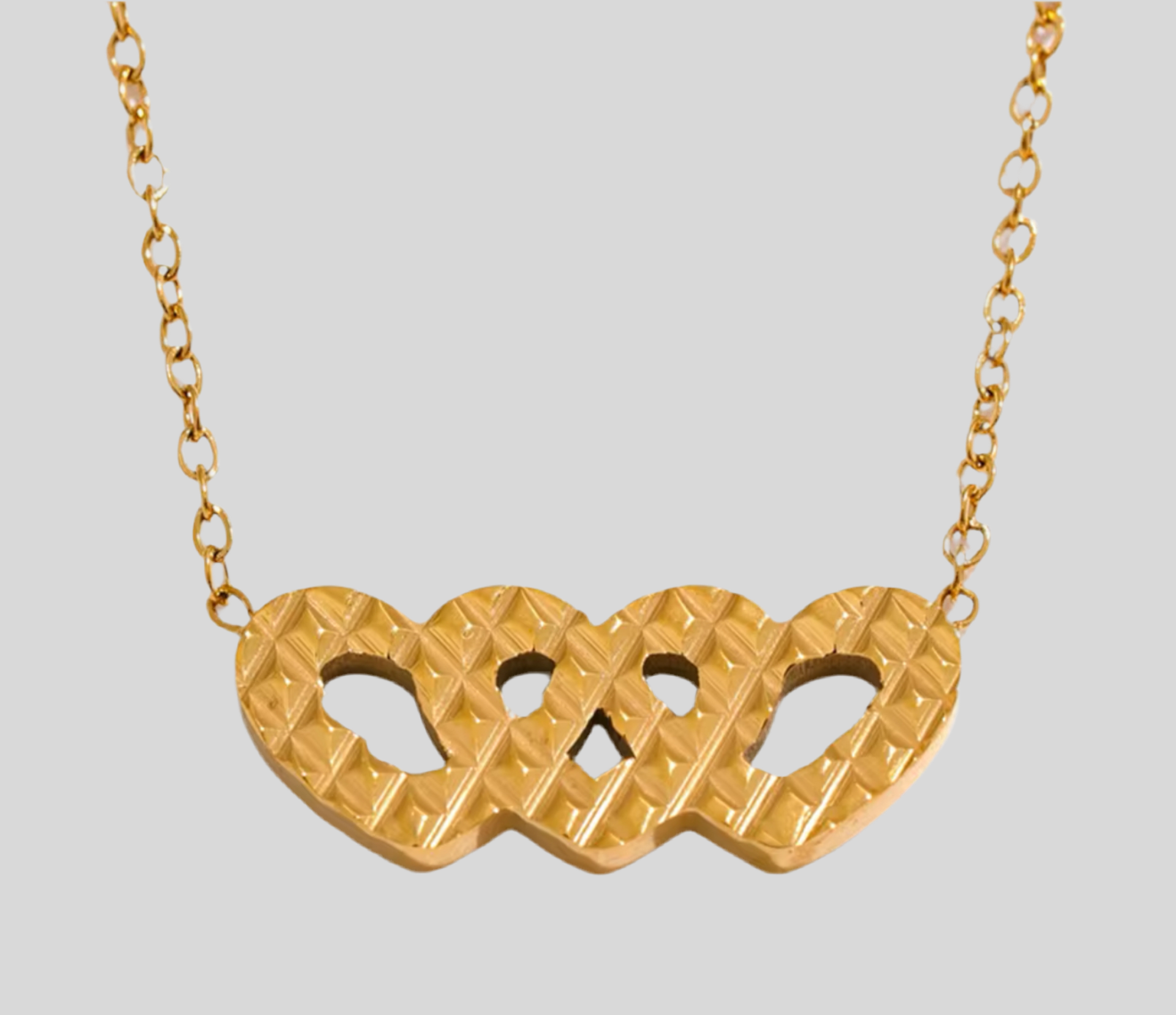 Corazón pretzel Necklace
