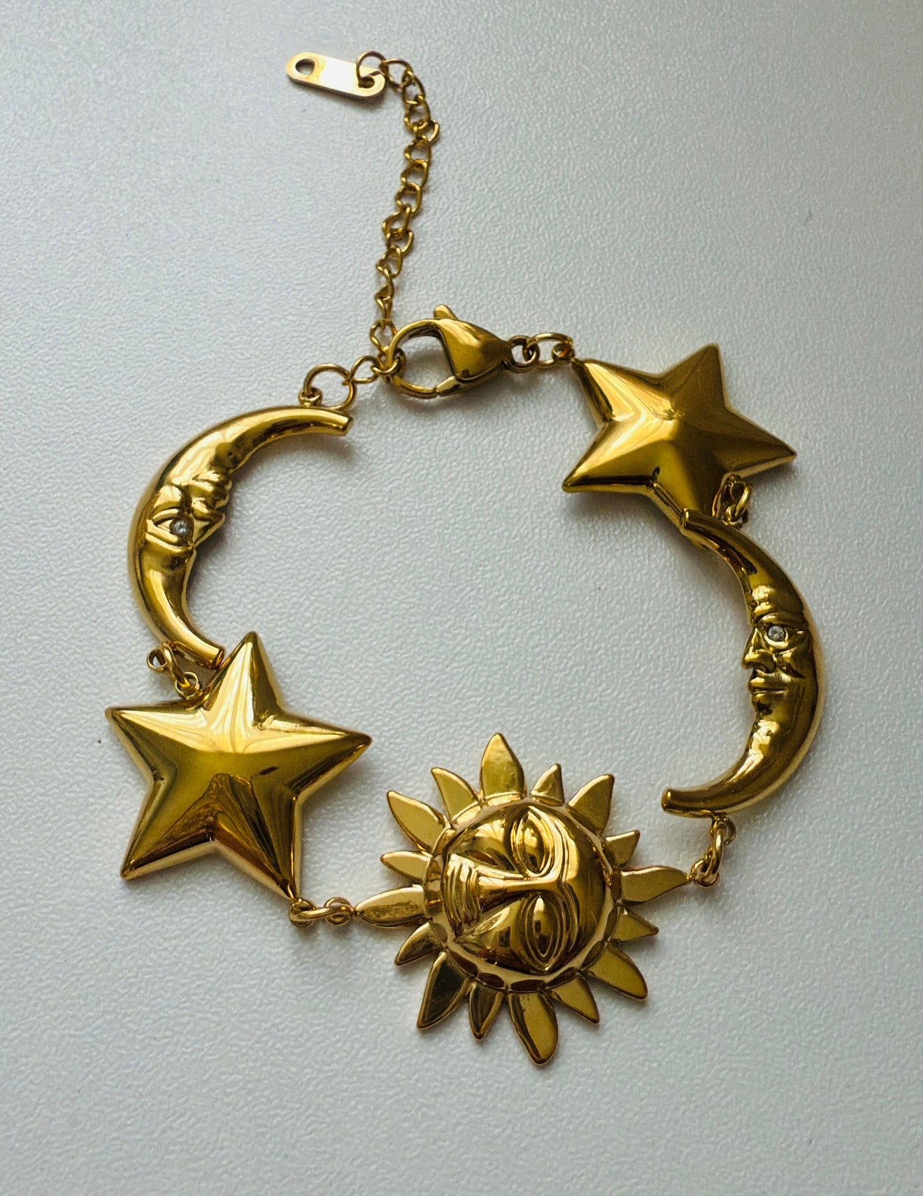 Sol luna estrella bracelet