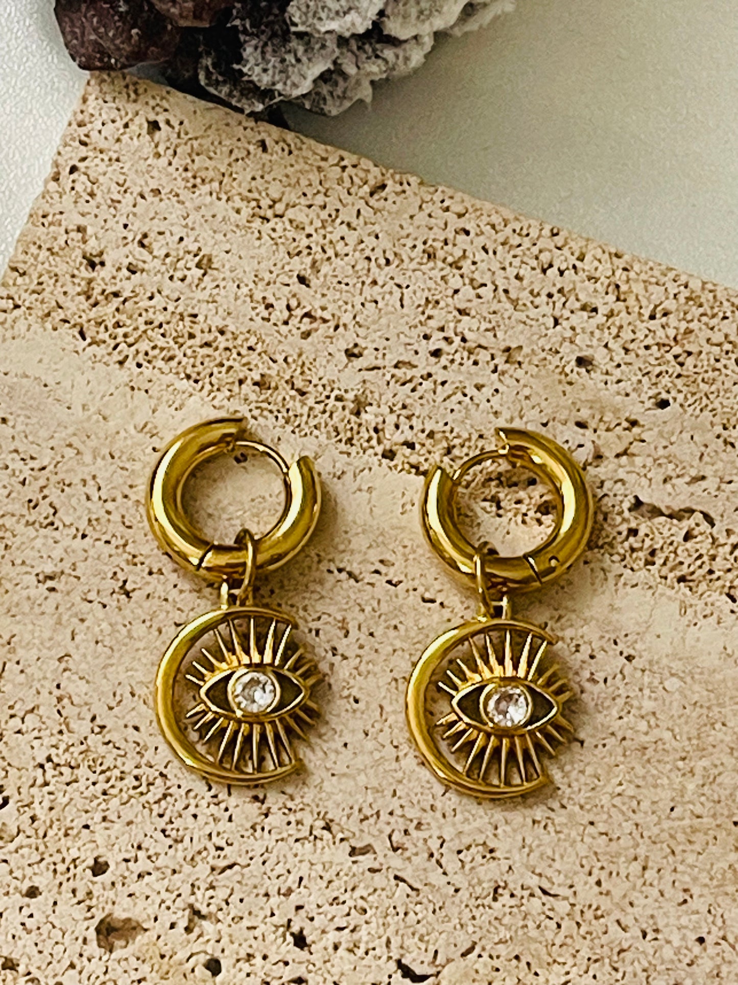 Evil eye Earrings & Necklace