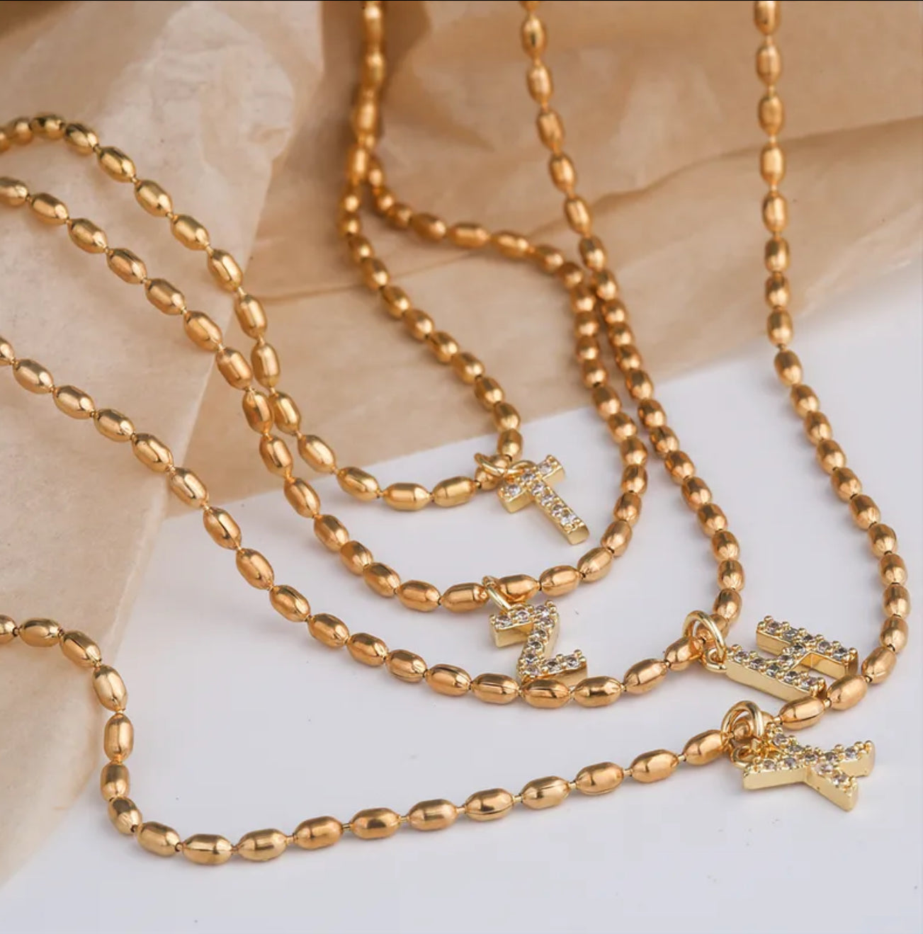 Bright initial Necklace