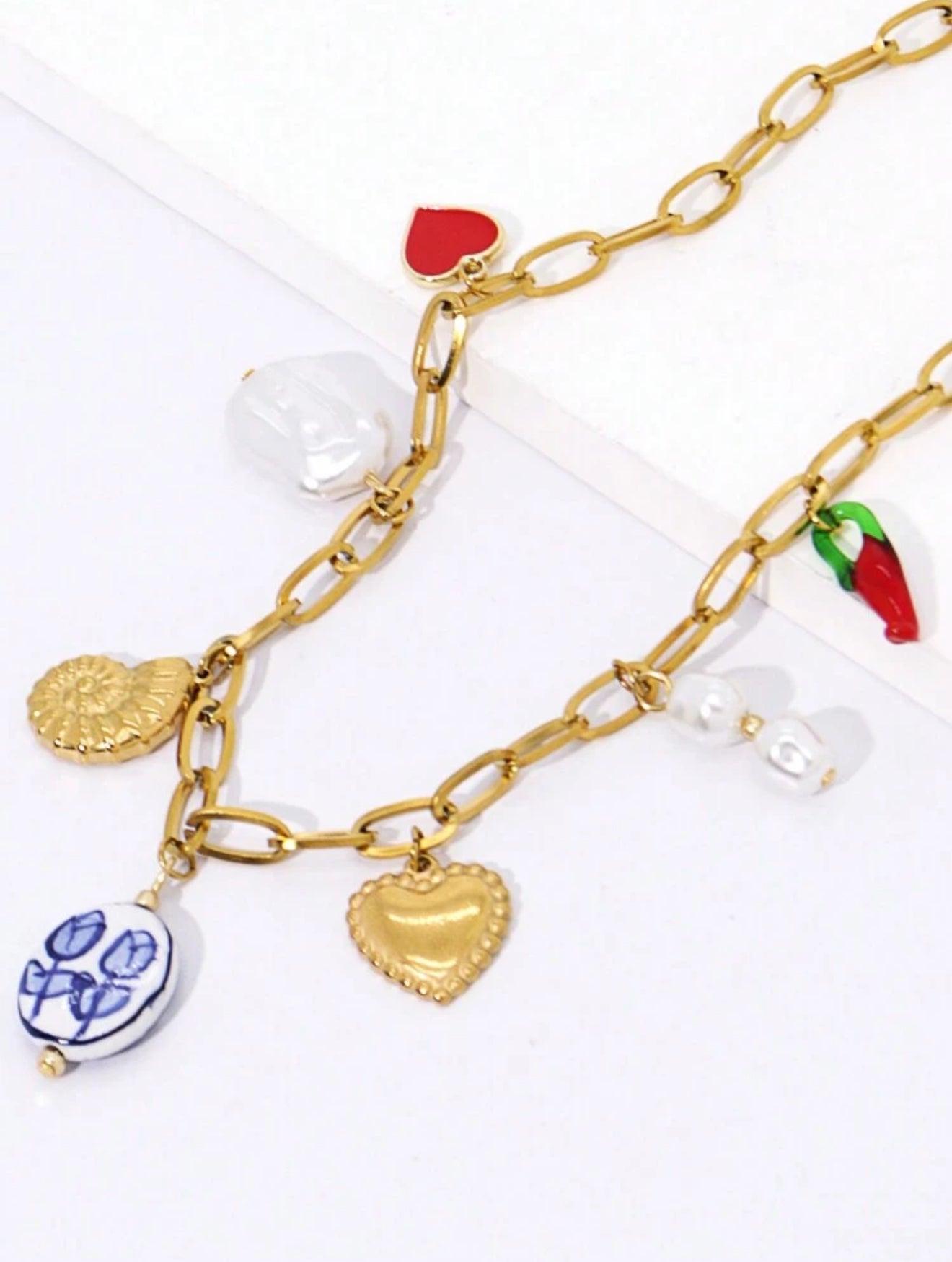 Eunice charm necklace