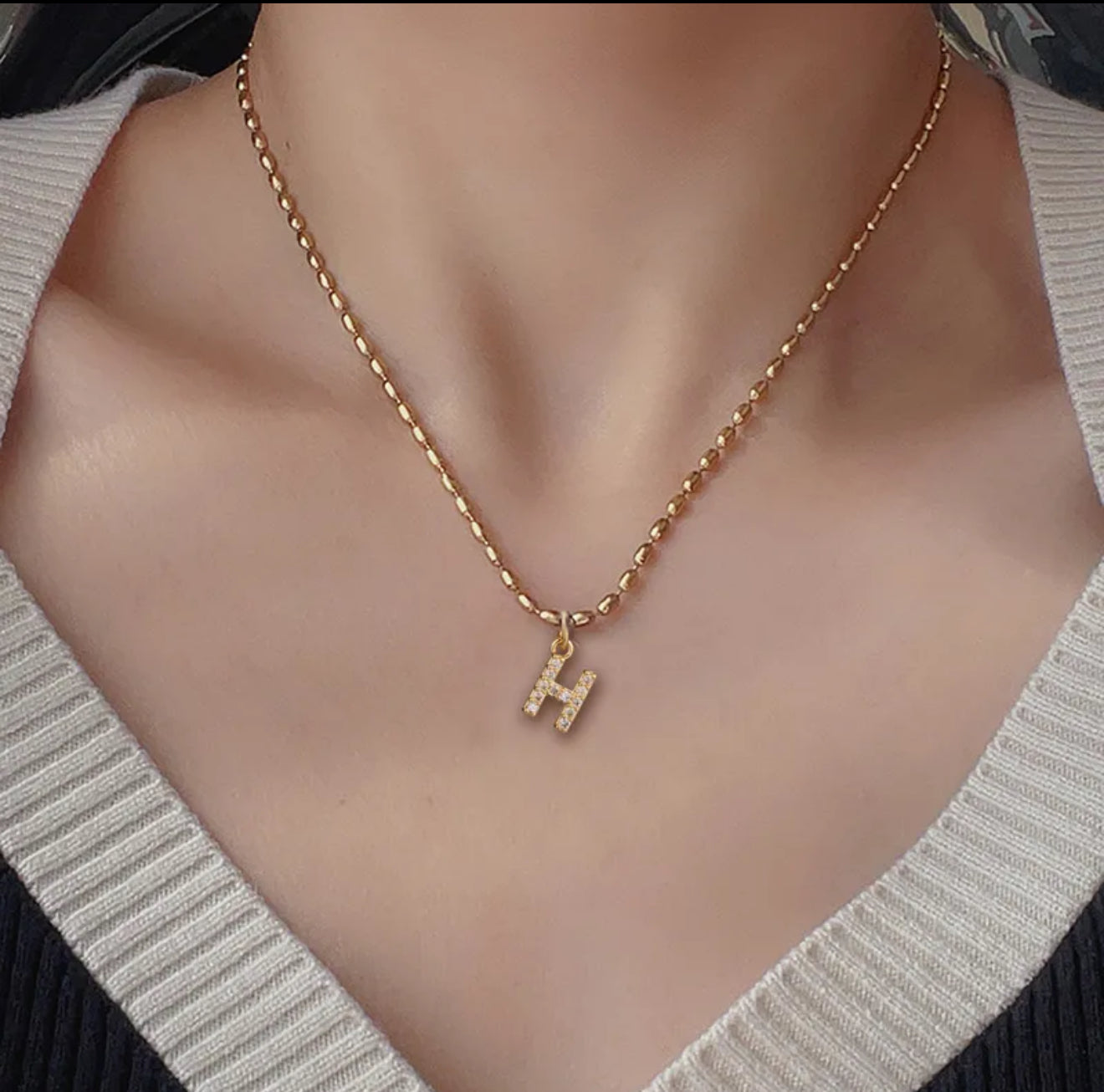 Bright initial Necklace