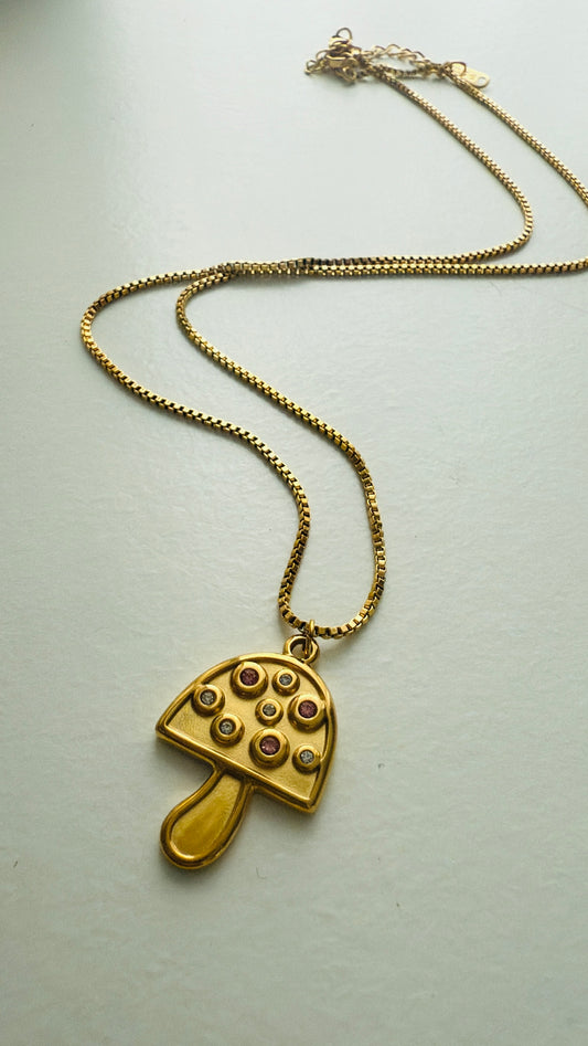 Mushroom necklace