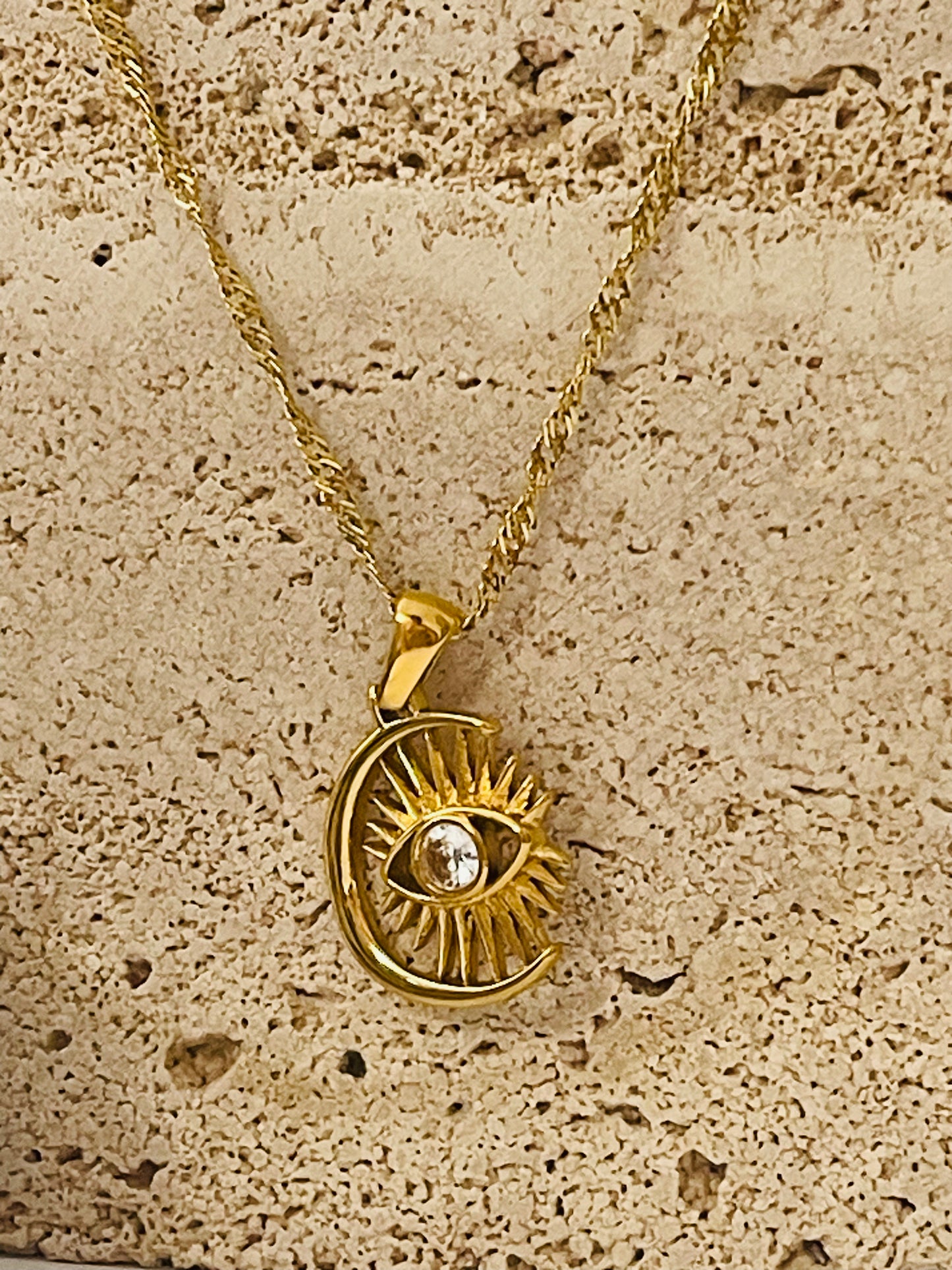 Evil eye Earrings & Necklace