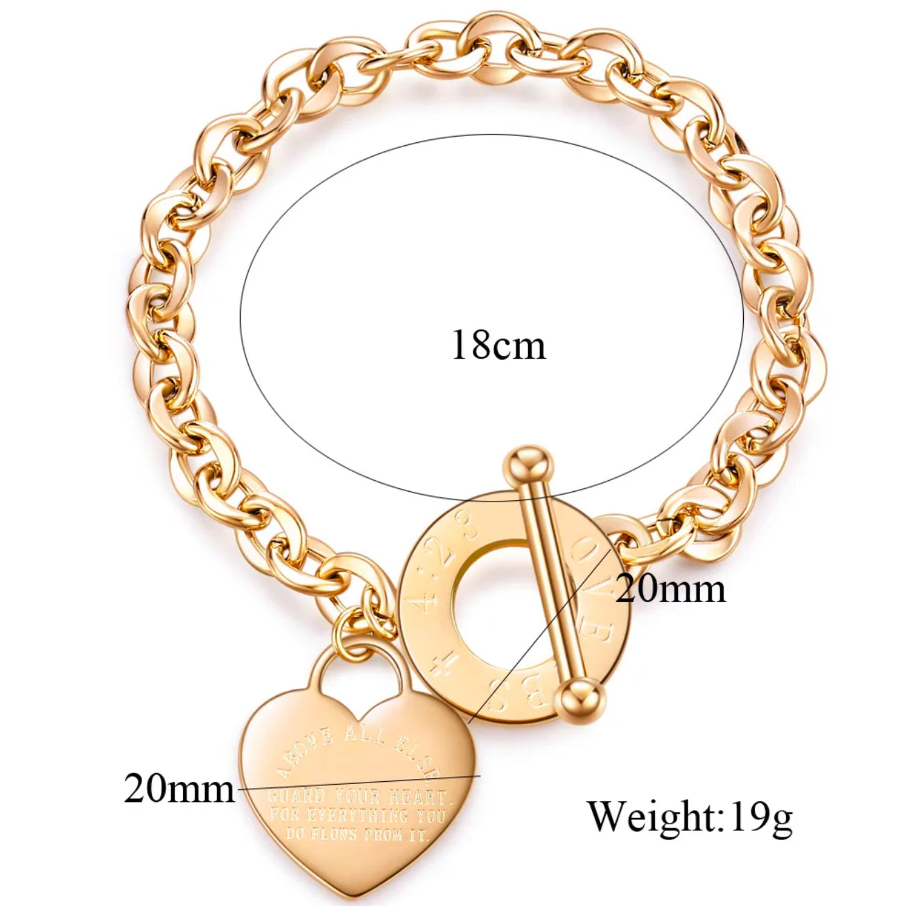 Guarda tu corazón bracelet