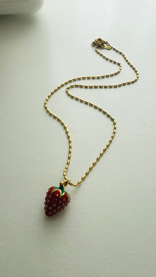 Strawberry necklace