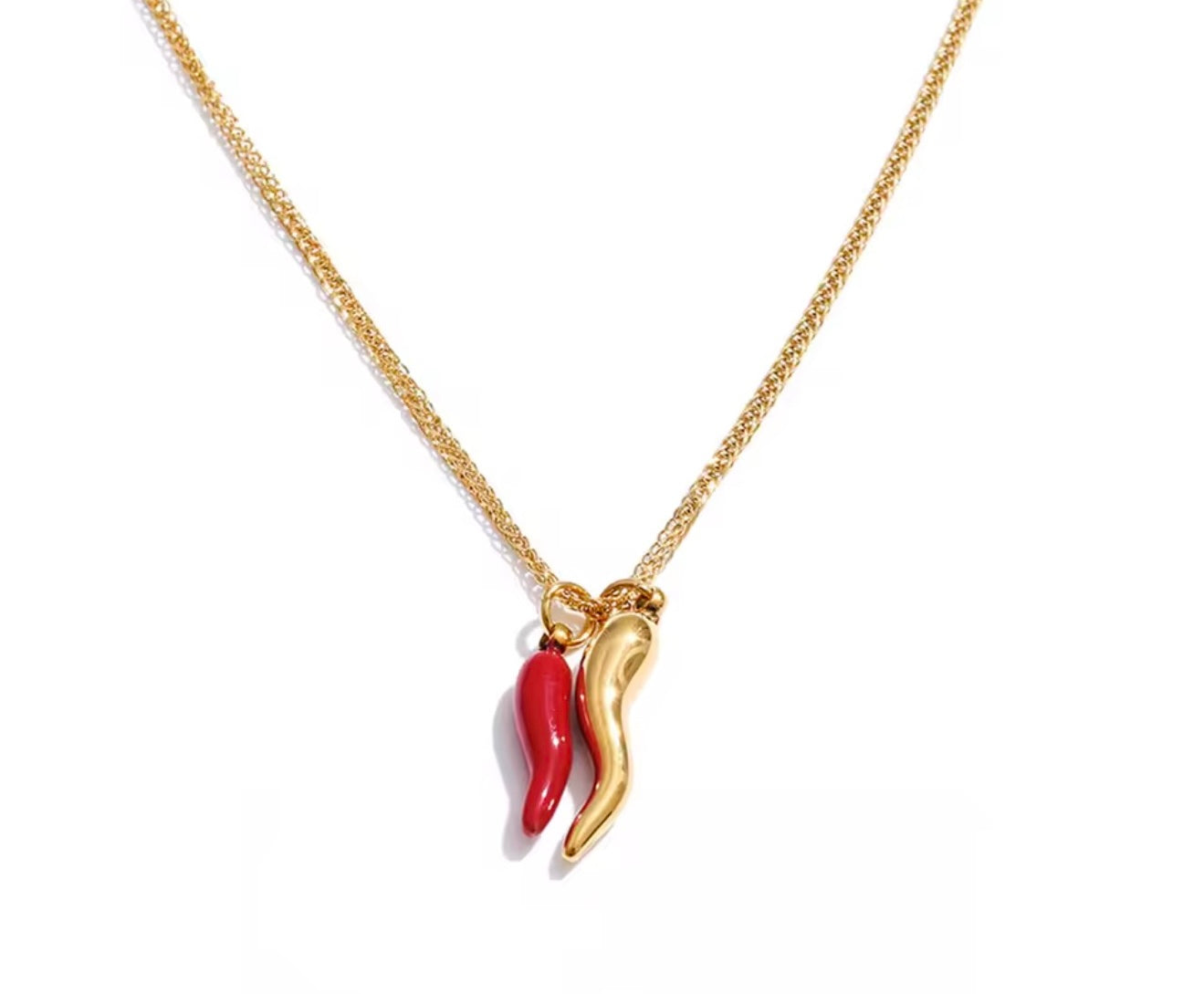 Chillies chain necklace