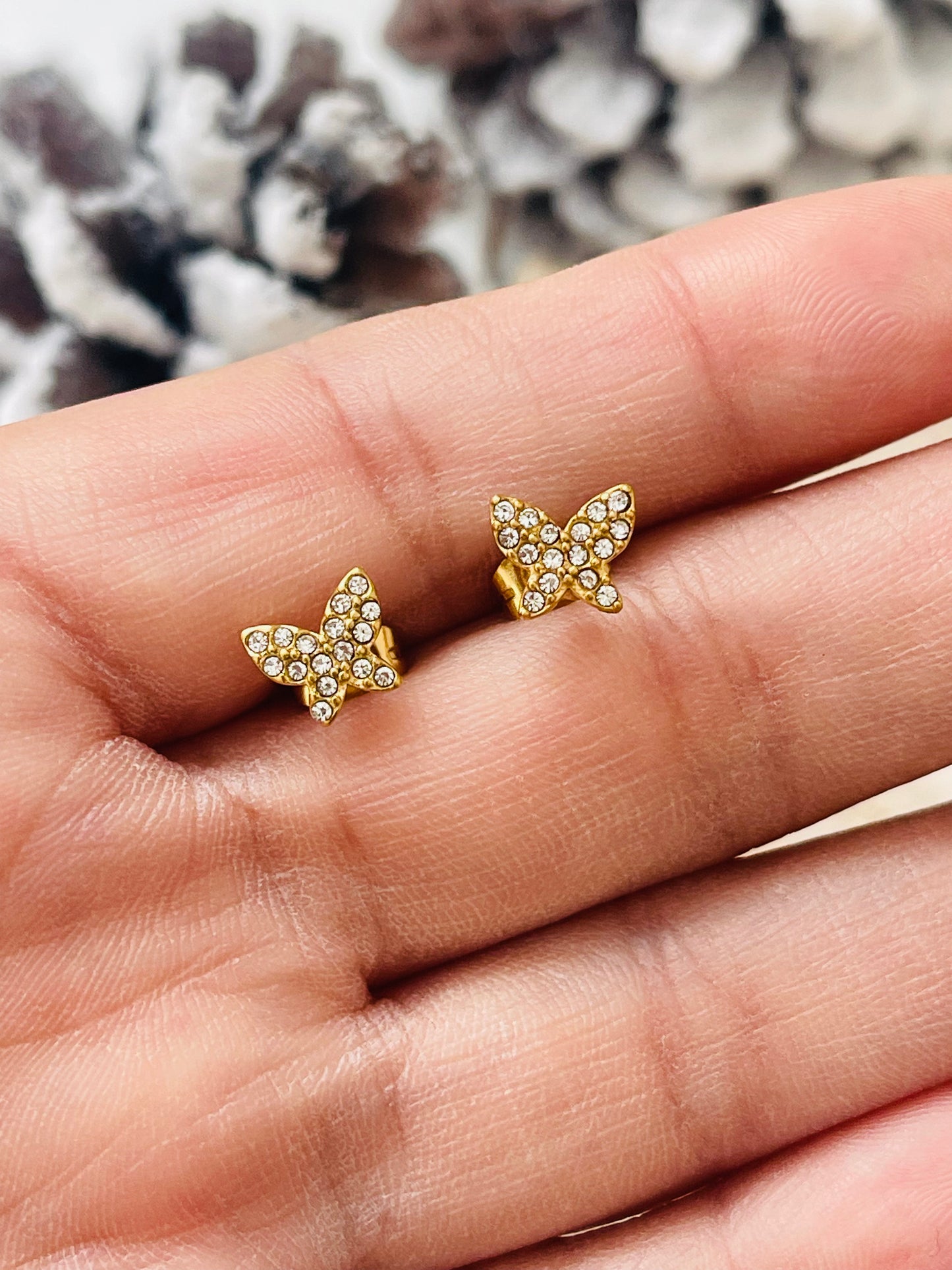 Little butterfly studs