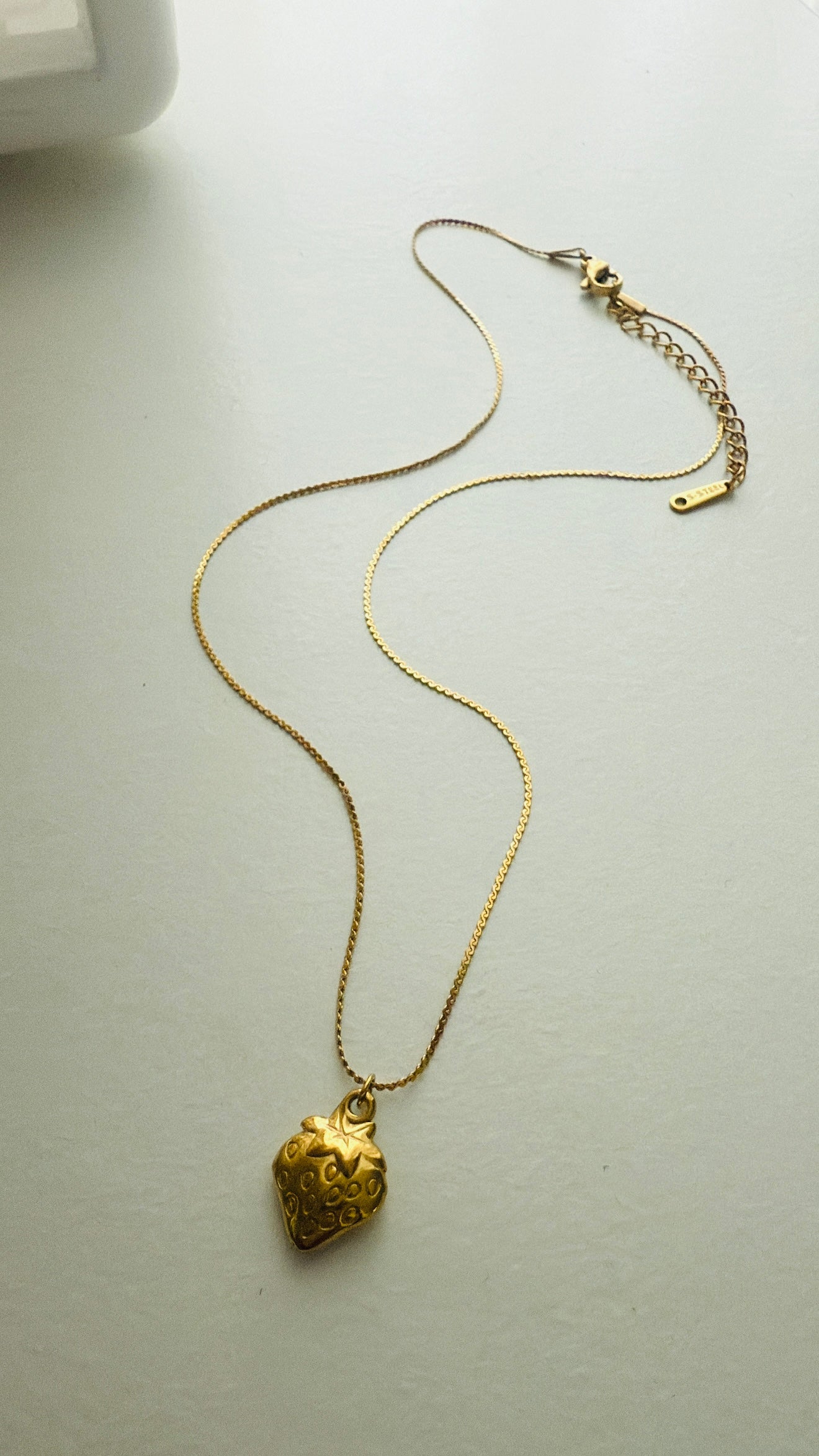 Strawberry gold necklace
