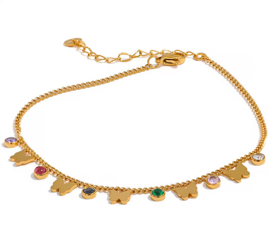 Butterfly anklet