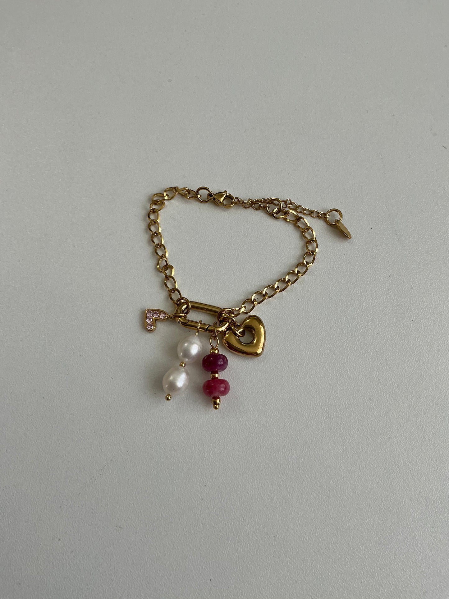 Amor y perlas bracelet