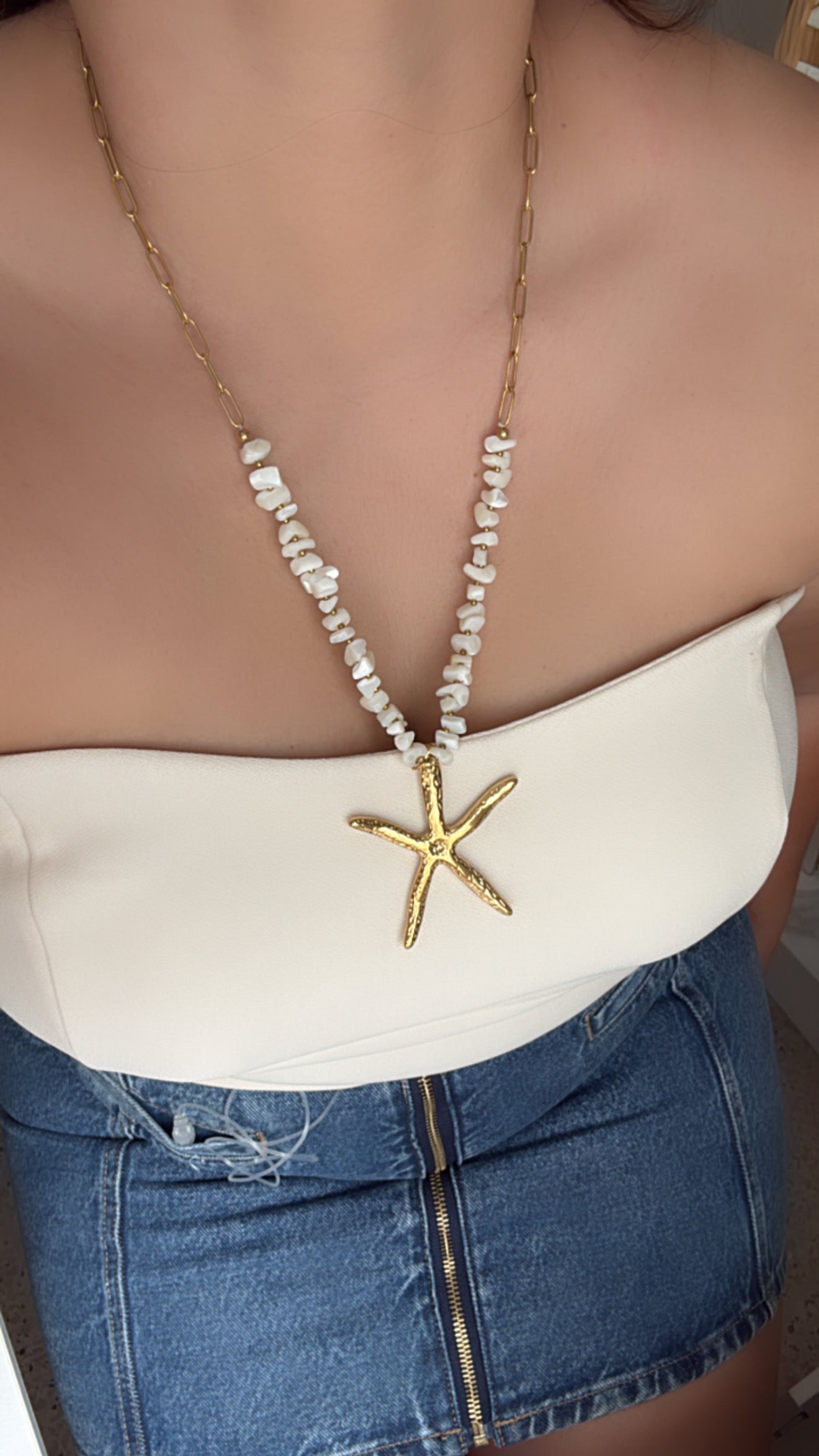Estrella de mar long necklace