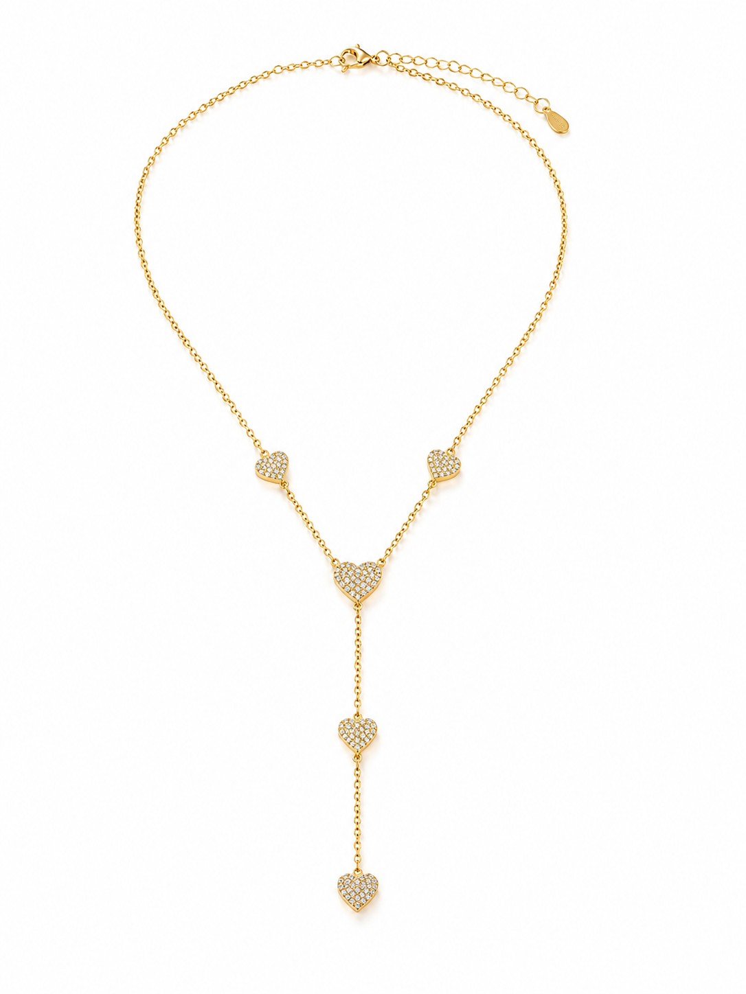 Heart chain lariat