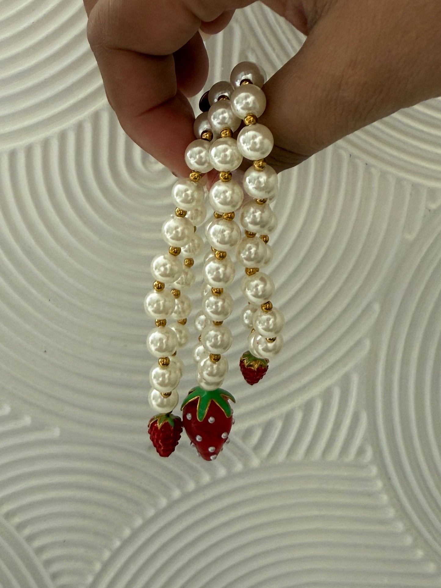 Strawberry bracelet set