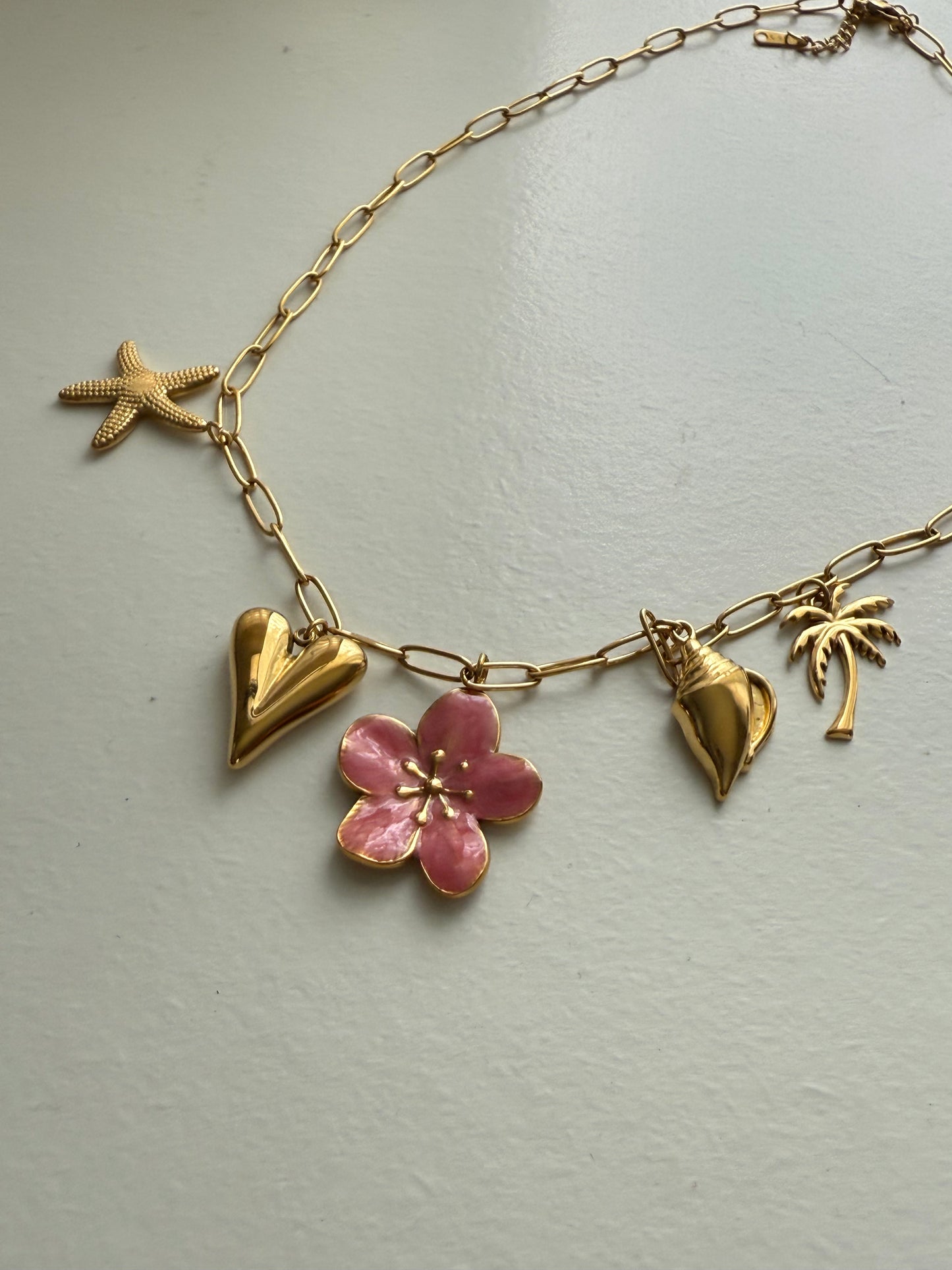 Tropical charms necklace
