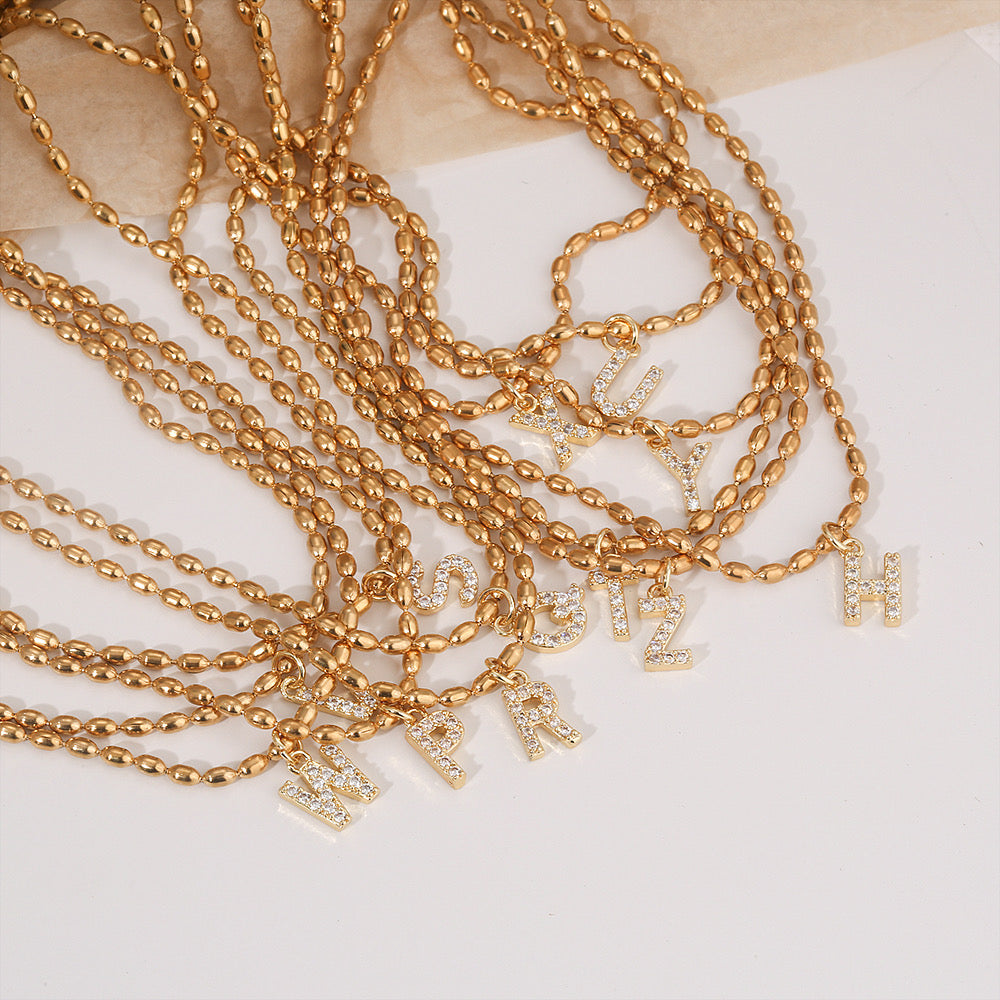 Bright initial Necklace