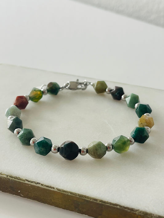 Agata Bracelet silver