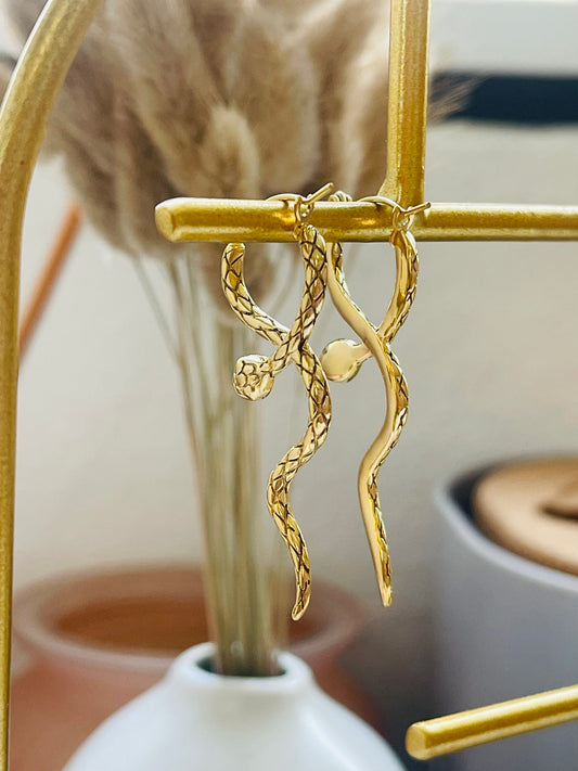 Snake earrings