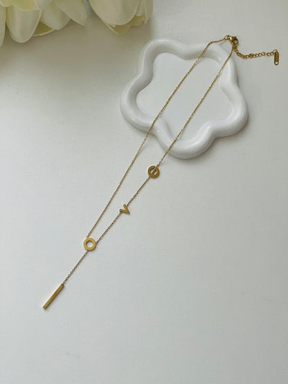 Love long necklace