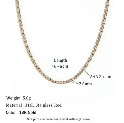 Nicky tennis Necklace