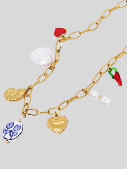 Eunice charm necklace