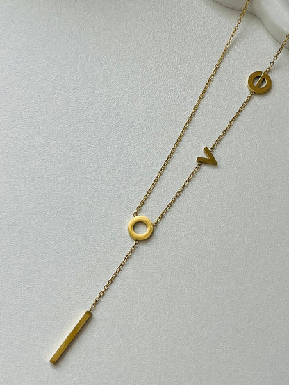 Love long necklace