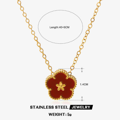Color flower Necklace