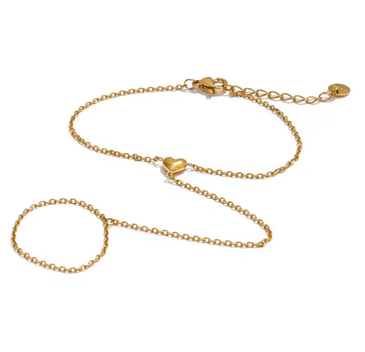 Heart hand chain