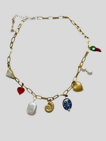 Eunice charm necklace