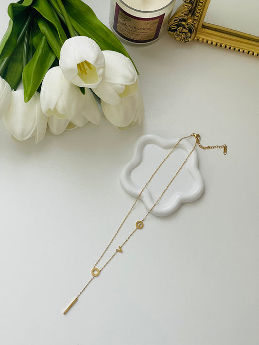 Love long necklace