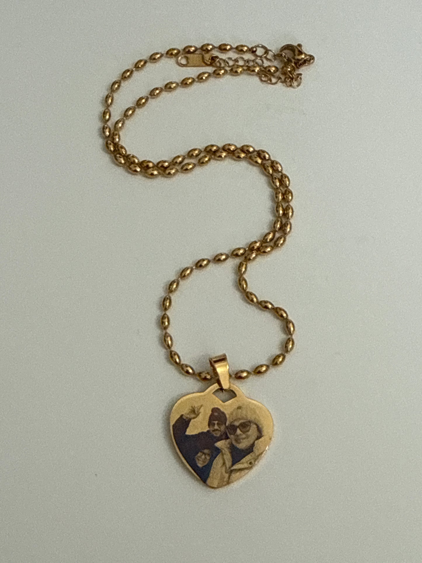 Engraving photo necklace 24mm