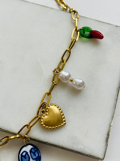 Eunice charm necklace