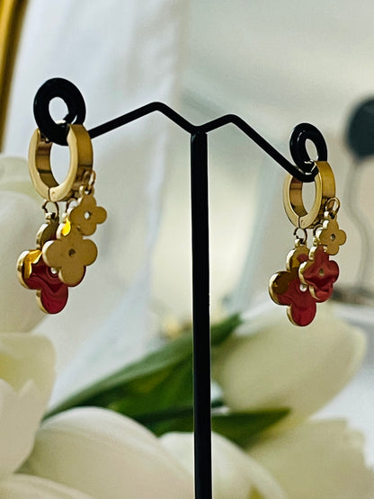 Flower earrings