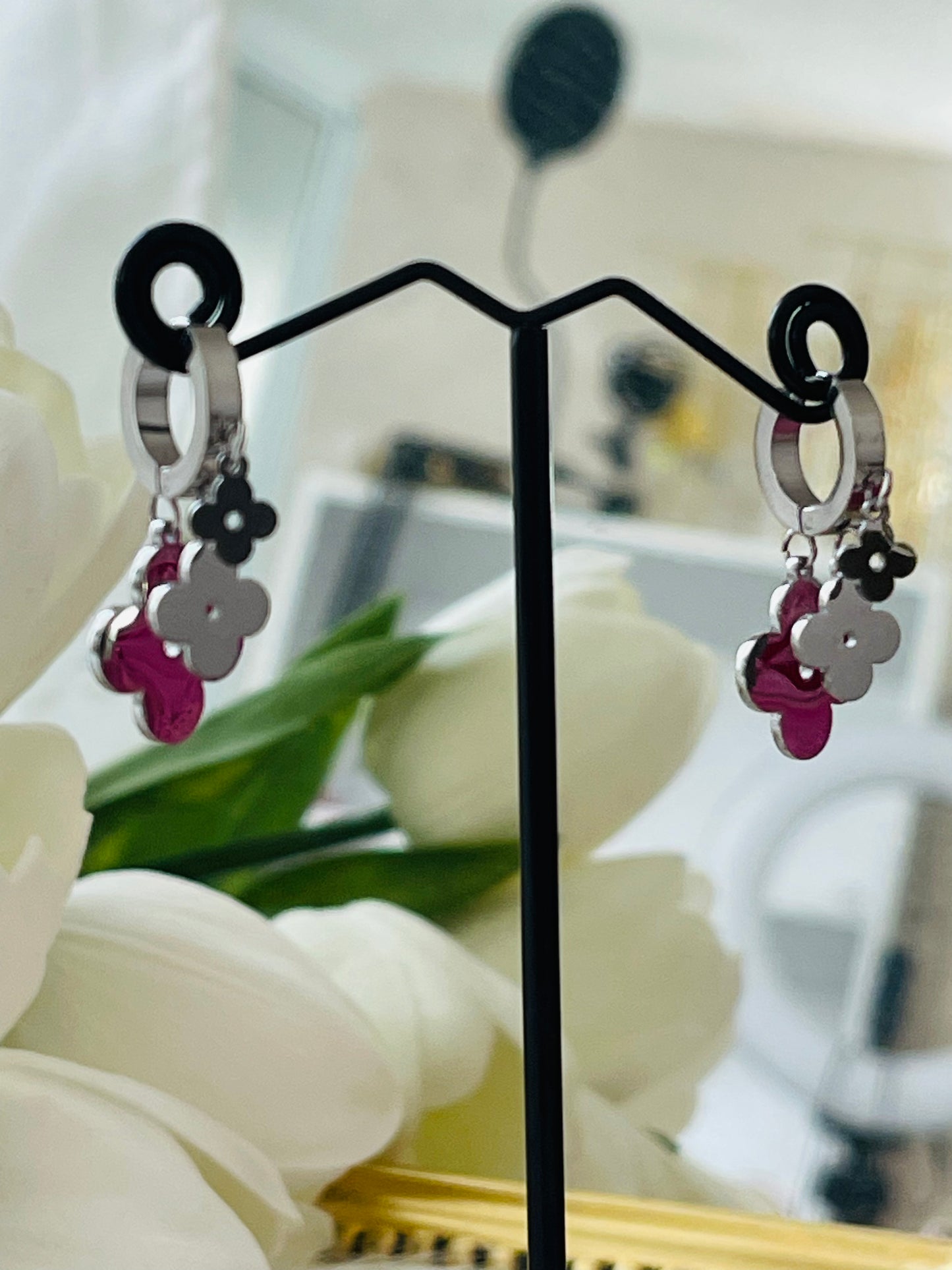 Flower earrings