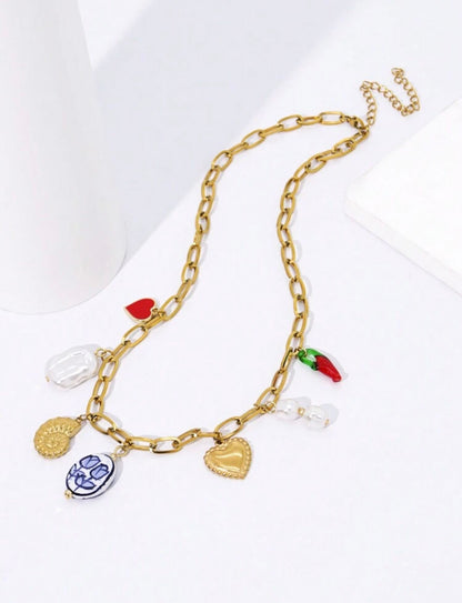 Eunice charm necklace