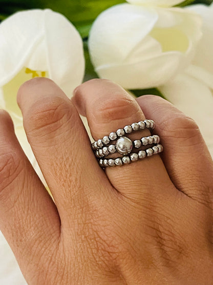 Beaded ring set