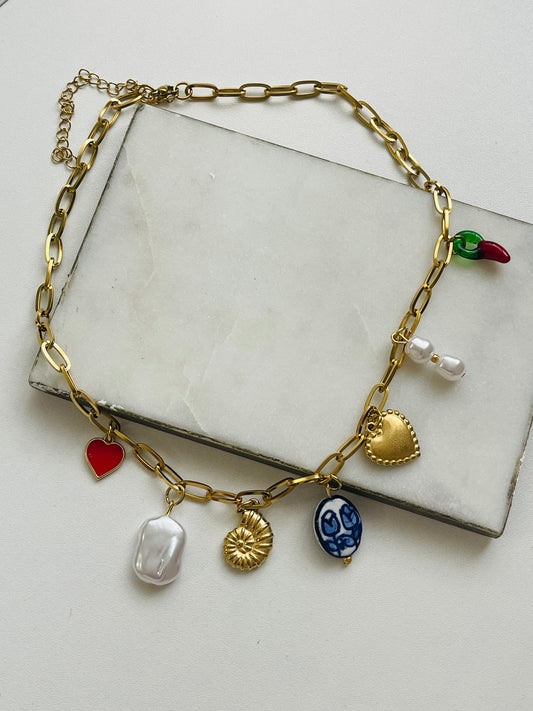 Eunice charm necklace