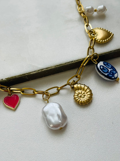 Eunice charm necklace