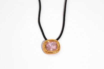 Stone necklace 18k