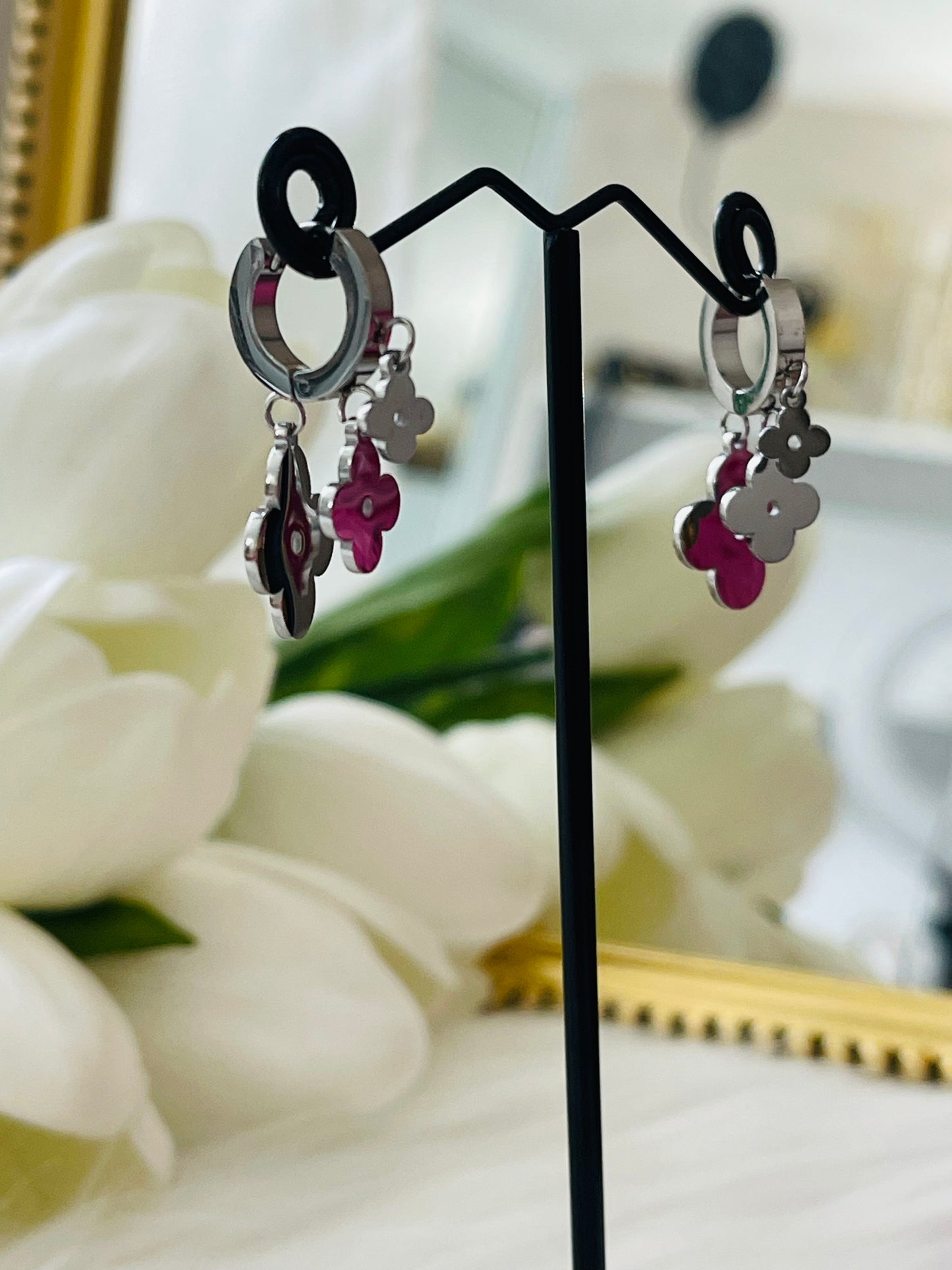 Flower earrings