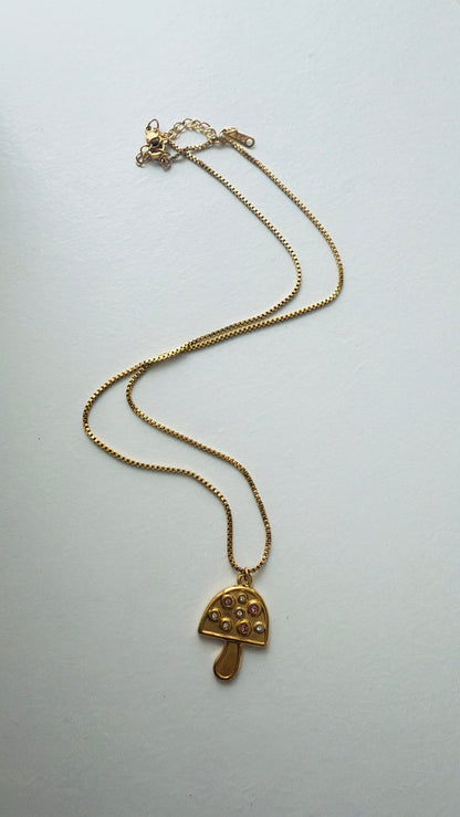 Mushroom necklace