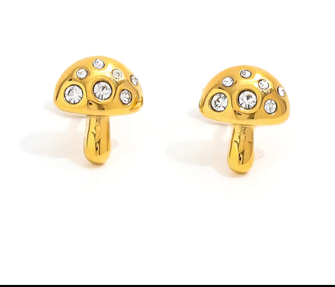 Mini Mushroom Earrings studs