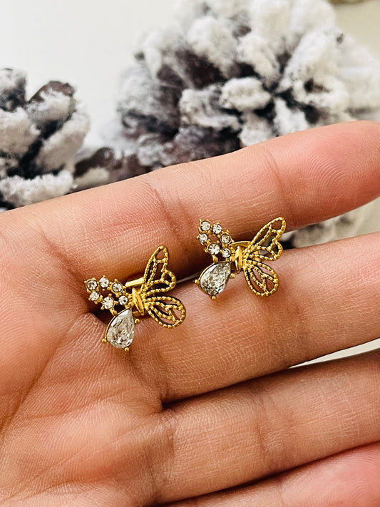 Majestic butterfly studs