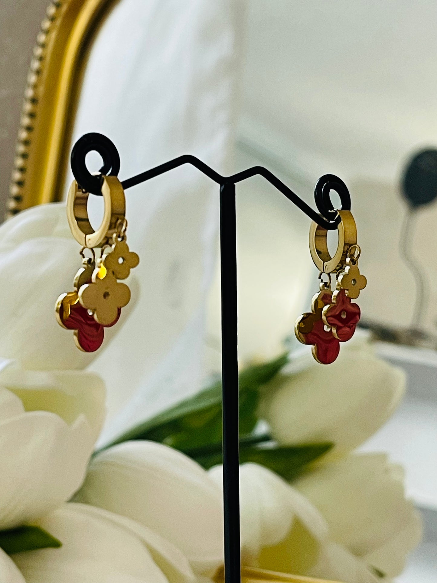 Flower earrings