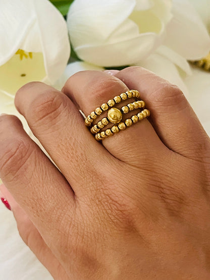Beaded ring set