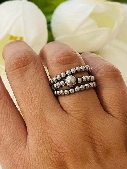 Beaded ring set