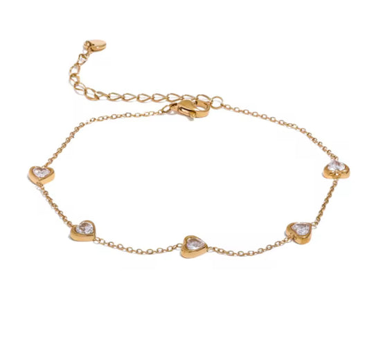 Heart Anklet