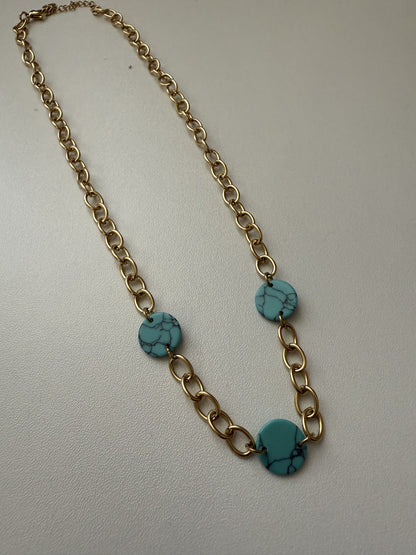Aqua necklace
